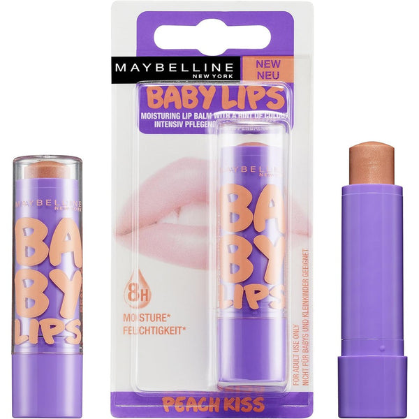 Globe Trotter Maybelline New York Baby Lips Moisturising Lip Balm Peach Kiss