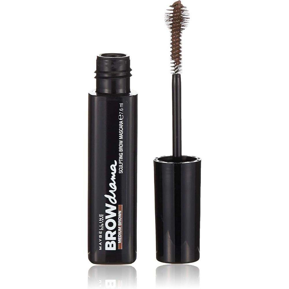 globe trotter Maybelline New York Brow Drama Sculpting Mascara Medium Brown 7.6ml