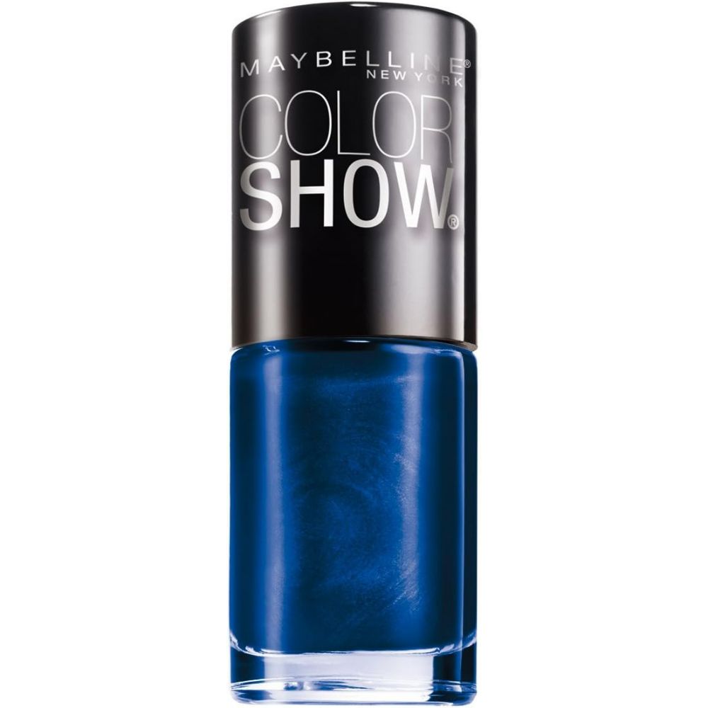globe trotter Maybelline New York Color Show Nail Polish Quick Drying 661 Ocean Blue – [Pack of 3]
