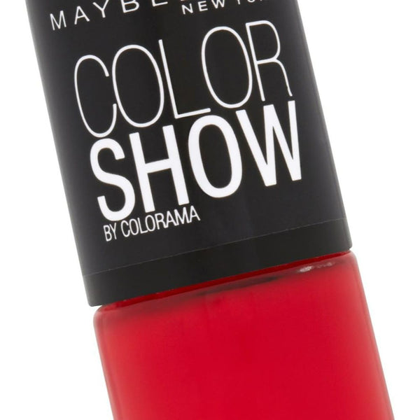 Globe Trotter Maybelline New York Color Show Nail Polish Quick Drying 349 Power Red – [Pack Of 3]