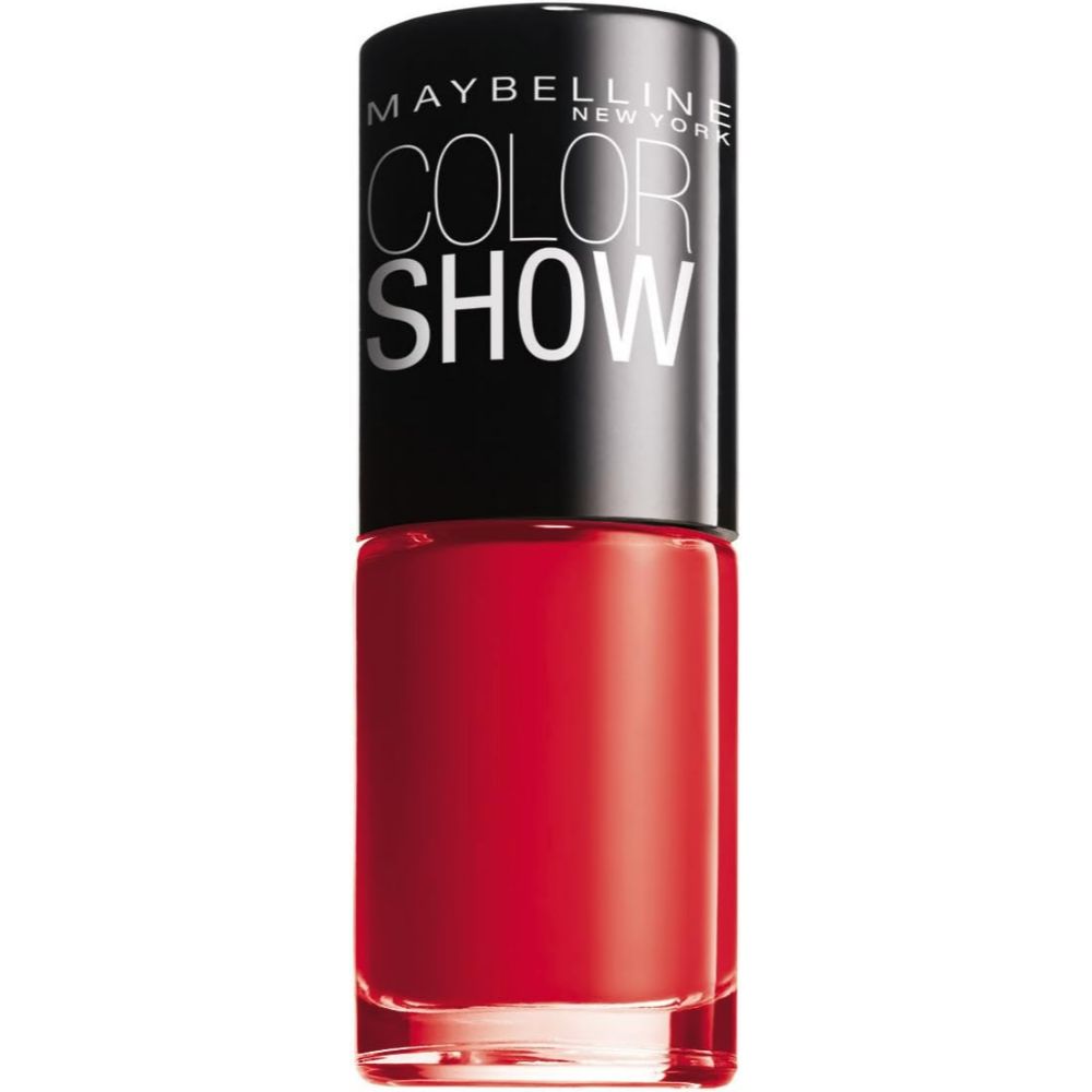 globe trotter Maybelline New York Color Show Nail Polish Quick Drying 349 Power Red – [Pack of 3]