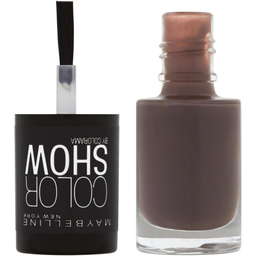 globe trotter Maybelline New York Color Show Nail Polish Quick Drying 549 Midnight Taupe – [Pack of 3]