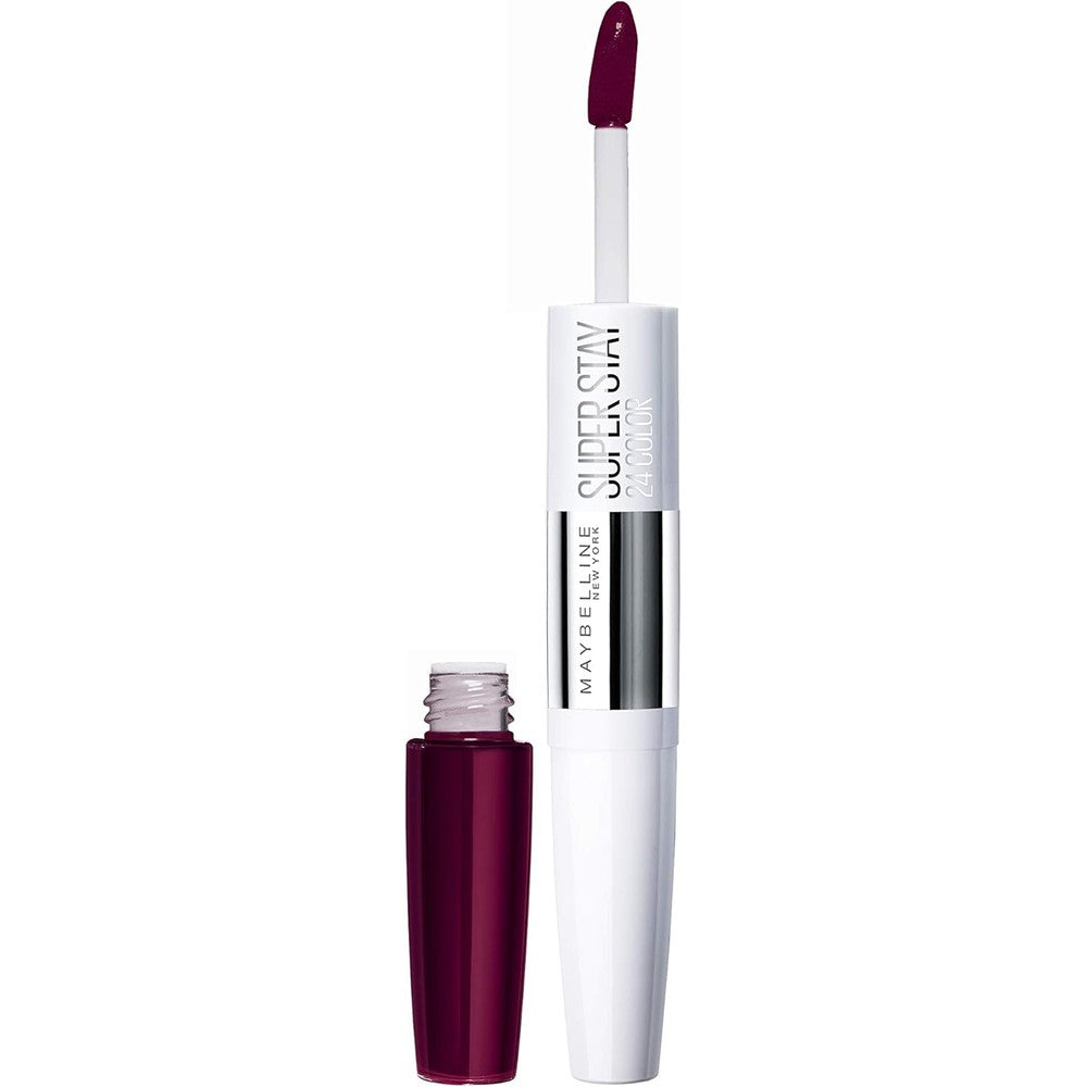globe trotter Maybelline SuperStay 24 Hour Dual Lip Colour Lip Balm 845 Aubergine 20 g