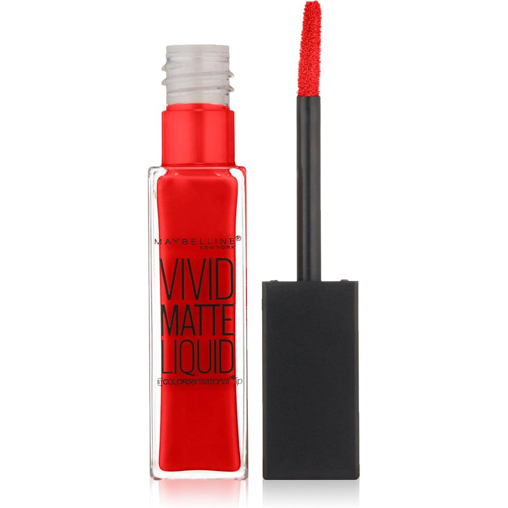 globe trotter MAYBELLINE Vivid Matte Liquid Lipstick - 35 Rebel Red