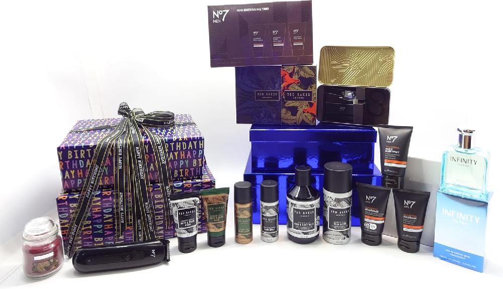 globe trotter Men's Birthday Gift For Him No7 x Ted Baker Bath Body & Grooming Gift Set Birthday Box Gift Wrap
