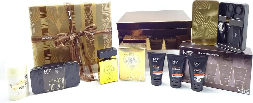 globe trotter Men's Gift Set For Him No7 Energising Trio Kit Gift Set No7 Grooming Kit 100ml EDT Perfume Scented Candle