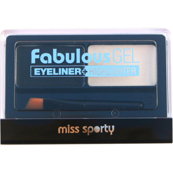 Globe Trotter MISS SPORTY FABULOUS GEL EYELINER + HIGHLIGHTER 001 BLACK & WHITE