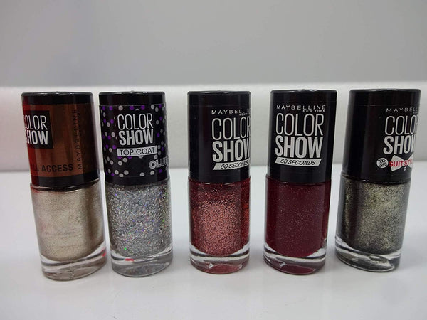 Globe Trotter Mothers Day Glitter Nail Collection Gift Set Maybelline Colour Show Nail Colour 7ml X 5 Nail Colour Gift Set *Mothers Day Collection**