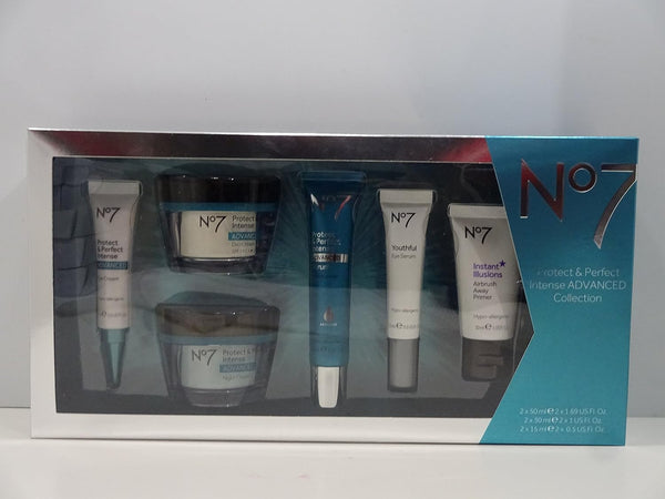 Globe Trotter Mothers Day Present For Her No7 Protect And Perfect Intense ADVANCED Collection Gift Set Free Gift Wrapped Special Limited Edition