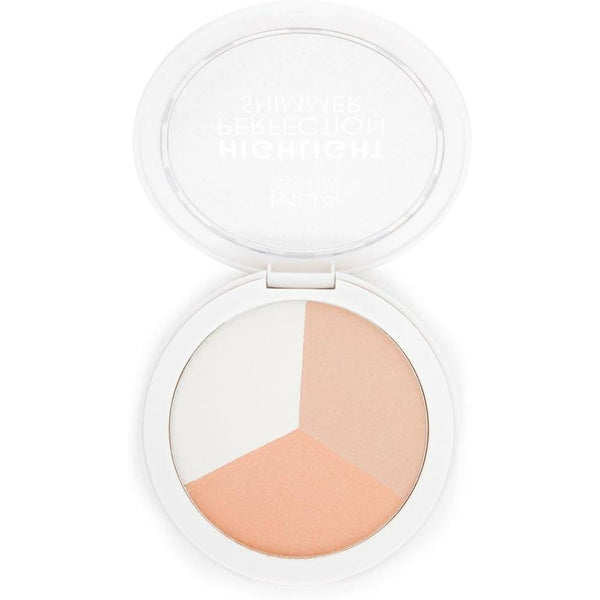 Globe Trotter MUA MakeUp Academy Highlight Perfection Shimmer Or Matte Powder Highlighter Trio (Shimmer - Spotlight Sheen)