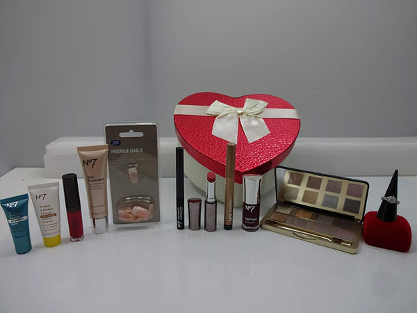 Globe Trotter No7 10 Piece Luxury Valentines Beauty Box Box Gift Hamper Crystal Ring