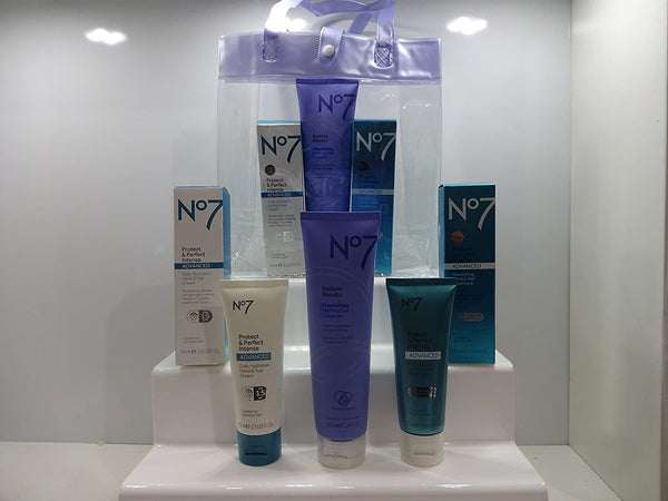 Globe Trotter No7 Bright & Beautiful Skincare Collection Gift Hamper