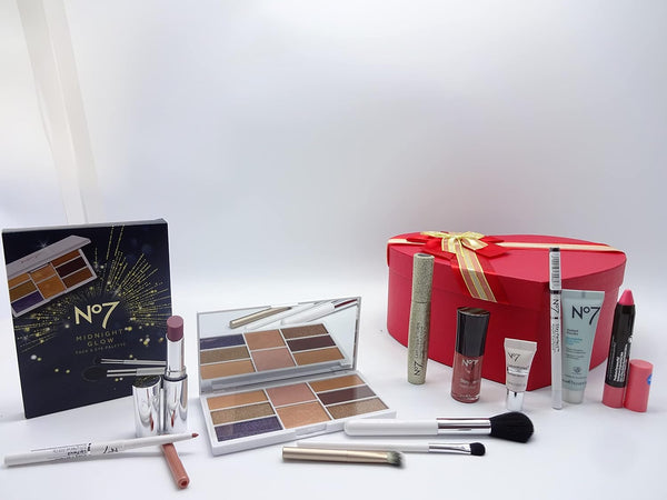 Globe Trotter No7 Must Have Beauty Collection MakeUp & Skin Care Gift Box Gift Wrapped Gift Hamper For Women