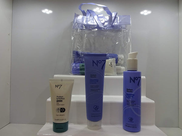 Globe Trotter No7 Skincare Collection Gift Hamper Gift Wrapped Gift Set