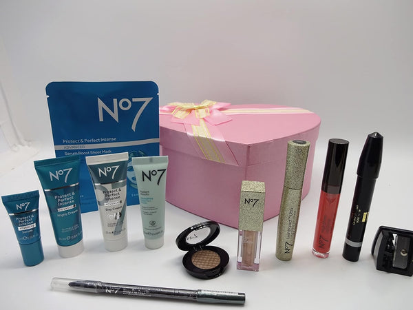 Globe Trotter No7 The Glamourous Collection Make Up & Protect & Perfect Skincare Gift Set Hamper