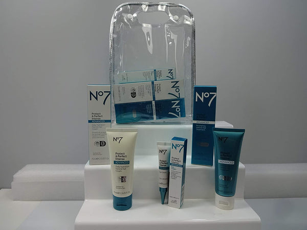Globe Trotter No7 The Perfect Skincare Collection Gift Hamper Gift Wrapped Gift Set Protect & Prefect Collection For Her