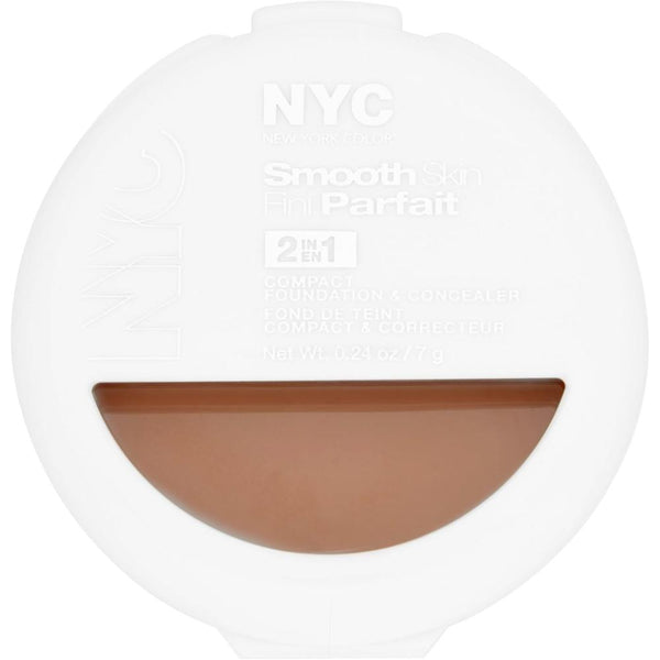 Globe Trotter NYC Smooth Skin 2-in-1 Compact Foundation And Concealer Dark
