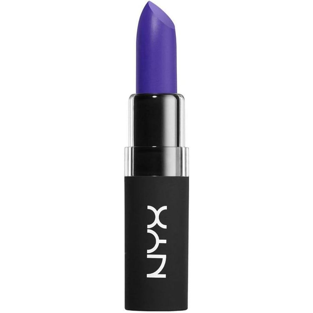 globe trotter NYX VELVET MATTE LIPSTICK 01 DISORDERLY - DEEP PURPLE / BY GLITZ