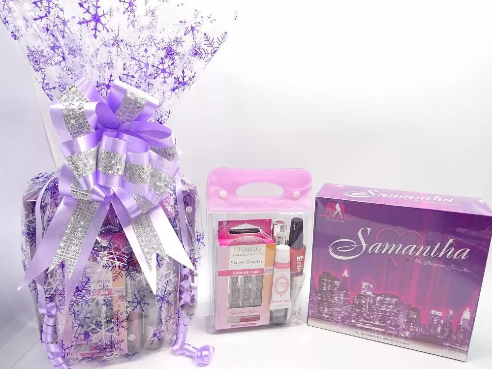 globe trotter Perfume & Make Up Bundle For Women Gift Hamper Samantha 2pc Perfume & Mix Brands Make Up