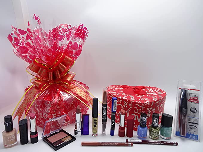 globe trotter Rimmel London 14pc Luxury Beauty Gift Hamper Make Up Products In Wrapped Box for Her globe trotter Rimmel London 14pc Luxury Beauty Gift Hamper Make Up Products In Wrapped Box for Her