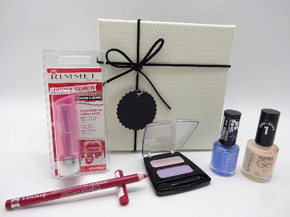 globe trotter Rimmel London 5pc Make Up Bundle Gift Set Gift Box Ivory