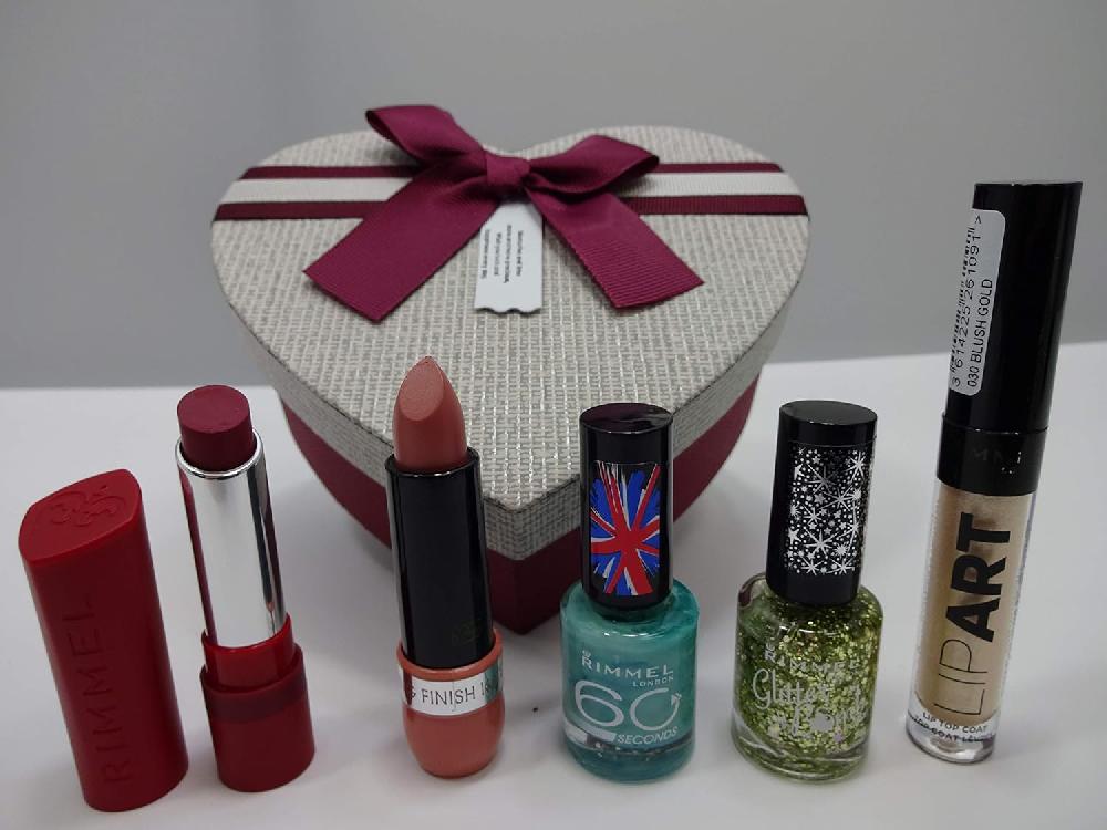 globe trotter Rimmel London 5pc Valentines Make Up Beauty Box Set Gift For Her