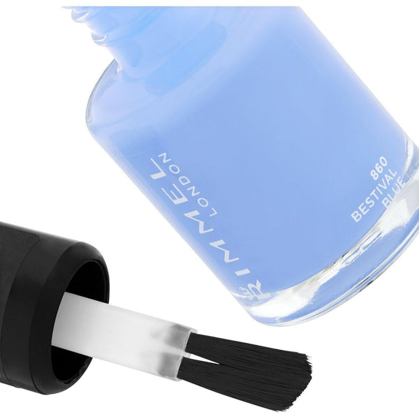 Globe Trotter Rimmel London 60 Seconds Super Shine By Rita Ora Nail Polish 860 Bestival Blue 8 Ml