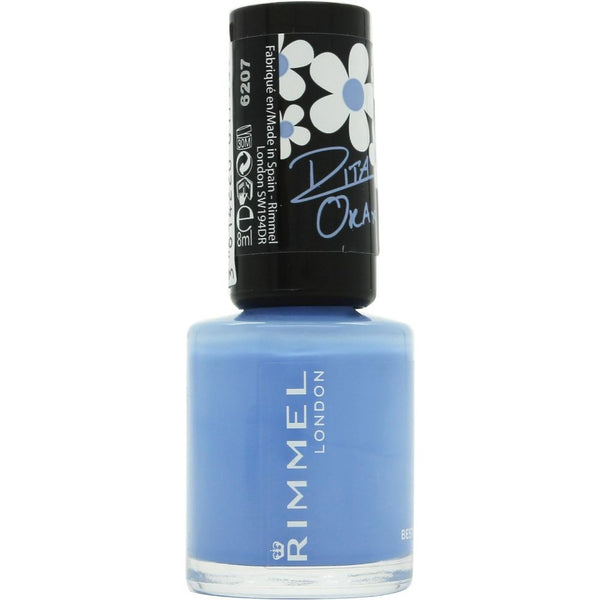 Globe Trotter Rimmel London 60 Seconds Super Shine By Rita Ora Nail Polish 860 Bestival Blue 8 Ml