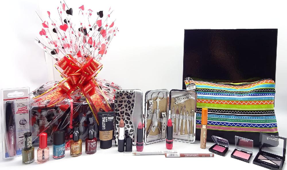 globe trotter Rimmel London Beauty Gift Box Hamper Beauty Bundle Collection Gift Manicure Tool Set Free Make Up Bag globe trotter Rimmel London Beauty Gift Box Hamper Beauty Bundle Collection Gift Manicure Tool Set Free Make Up Bag