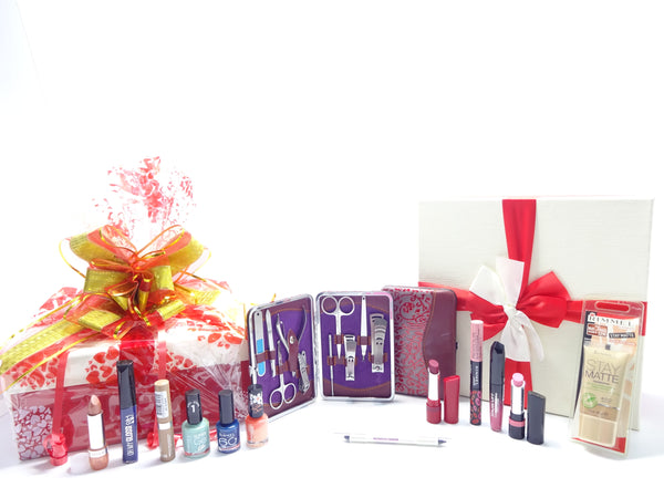 Globe Trotter Rimmel London Luxury Beauty Bundle Box Gift Hamper Free Manicure Kit