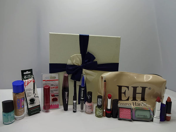 Globe Trotter Rimmel London Luxury Beauty Bundle Box Gift Hamper Emma Hardie Make Up Bag