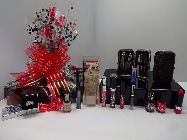 Globe Trotter Rimmel London Make Up Bundle Collection Gift Hamper Crystal Ring Manicure Set