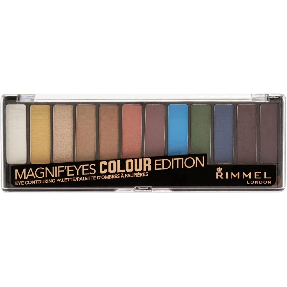 globe trotter Rimmel Magnif'Eyes COLOUR Edition Eyeshadow Palette - Bold & Neutral Shades