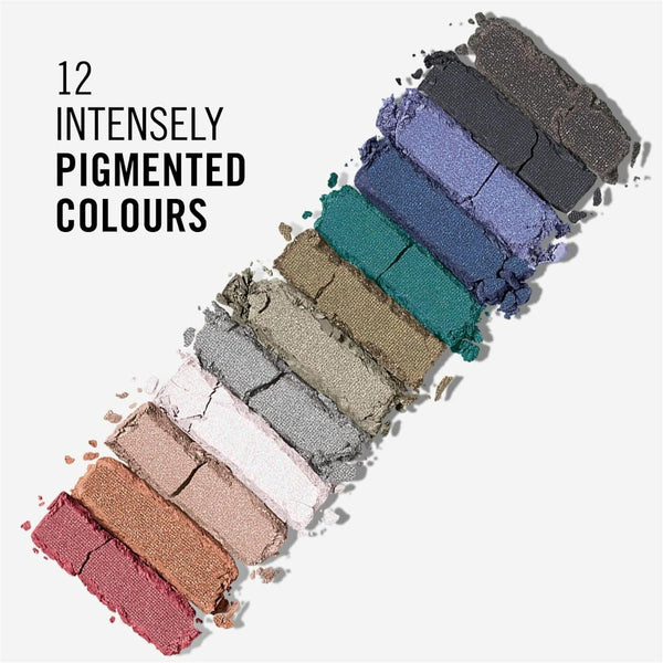 Globe Trotter Rimmel Magnif'Eyes WOW Edition Eyeshadow Palette – 12 Pigmented Shades For Day-to-Night Looks