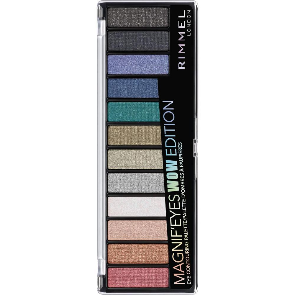 globe trotter Rimmel Magnif'Eyes WOW Edition Eyeshadow Palette – 12 Pigmented Shades for Day-to-Night Looks
