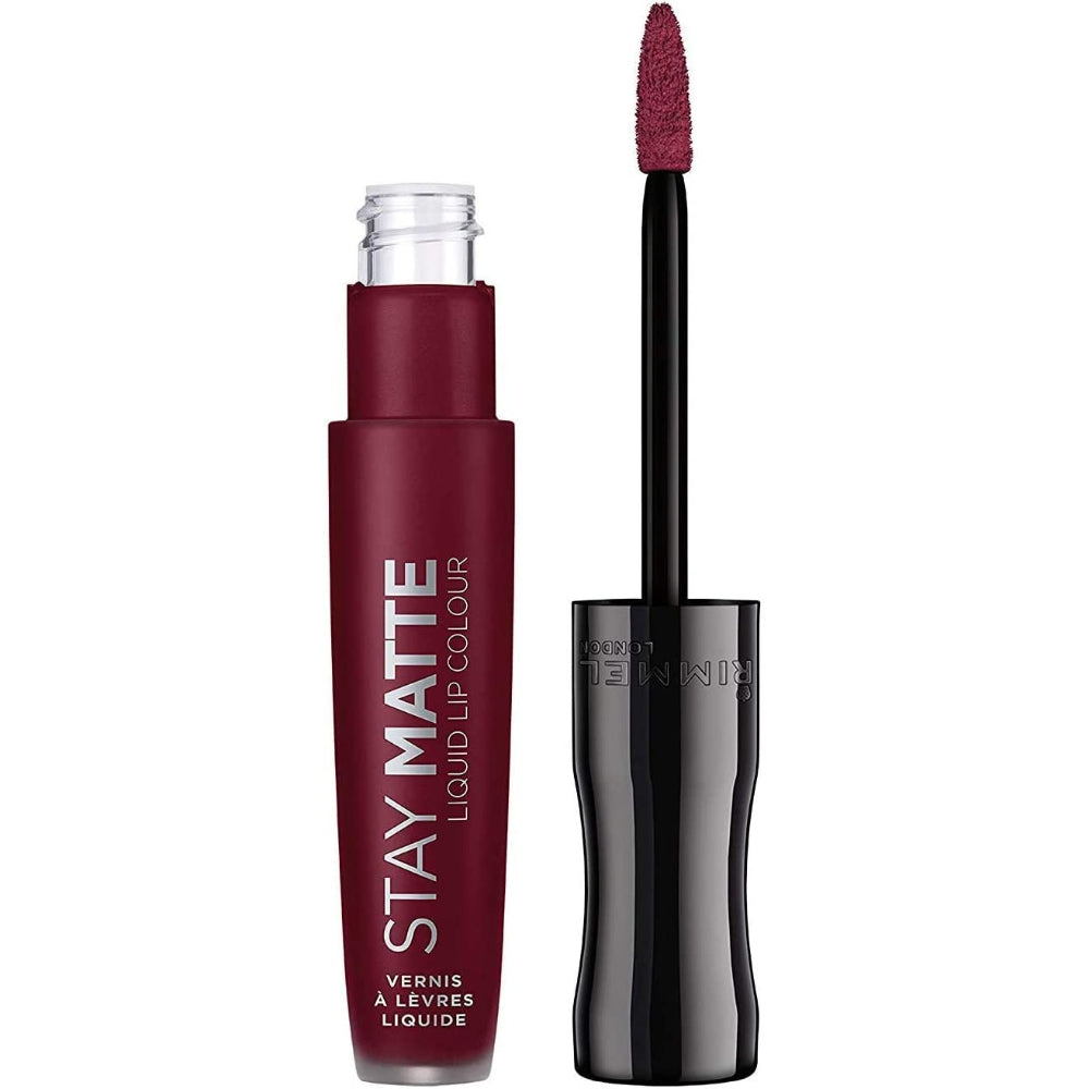 globe trotter Rimmel Stay Matte Liquid Lipstick Plum This Show 810