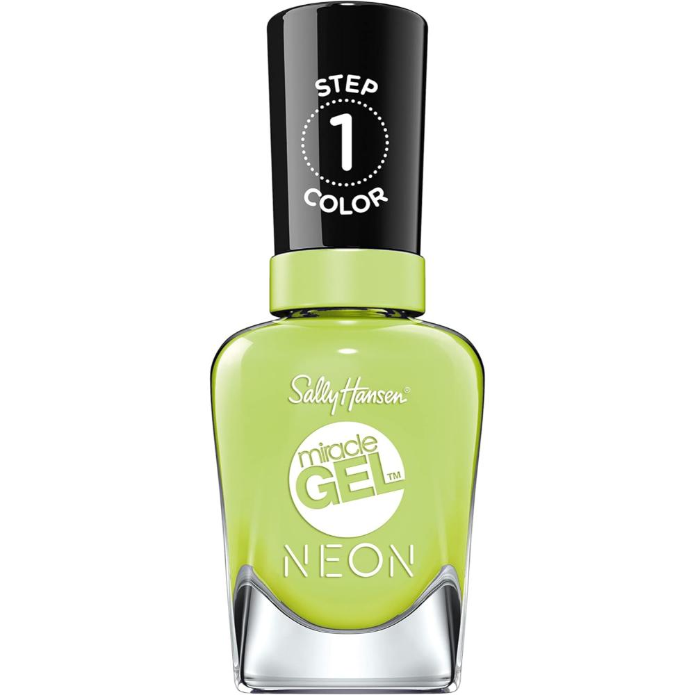 globe trotter SALLY HANSEN MIRACLE GEL 14.7ML NAIL POLISH ELECTRI-LIME 052