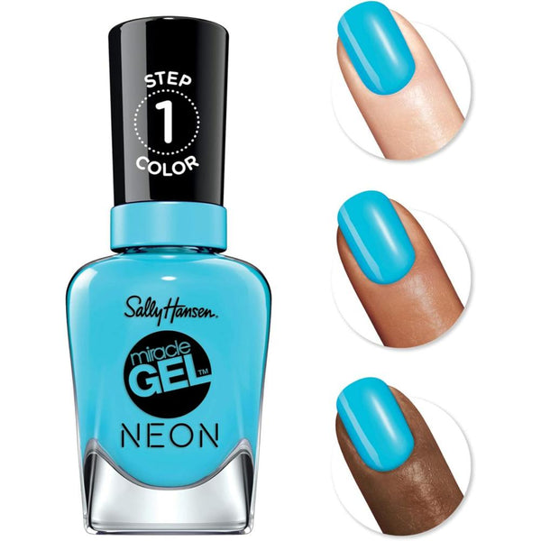 Globe Trotter Sally Hansen Miracle Gel Neon Nail Polish 053 Miami Ice