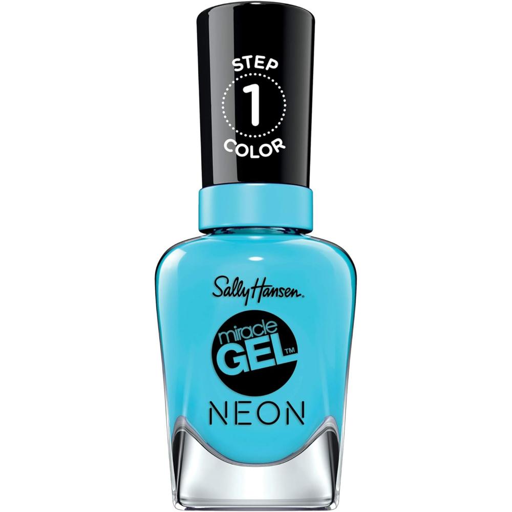 globe trotter Sally Hansen Miracle Gel Neon Nail Polish 053 Miami Ice