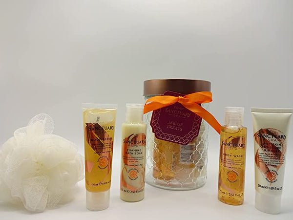 Globe Trotter Sanctuary Spa Jar Of Treats Gift Hamper Pamper Gift Set For Women