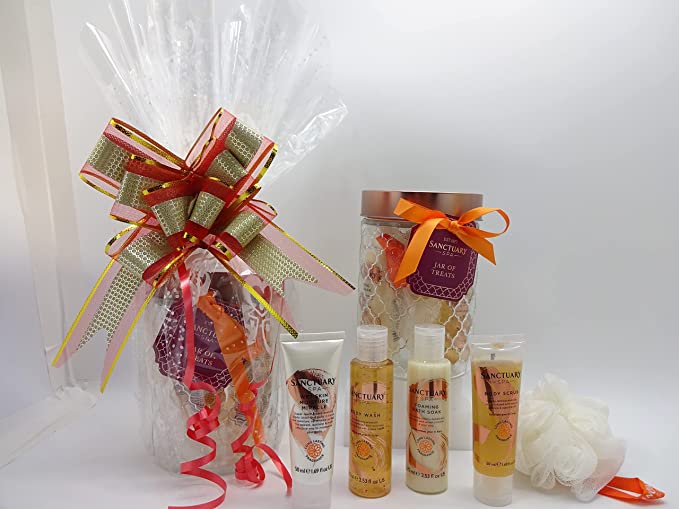 globe trotter Sanctuary Spa Jar Of Treats Gift Set Hamper Pamper Gift Set for Her