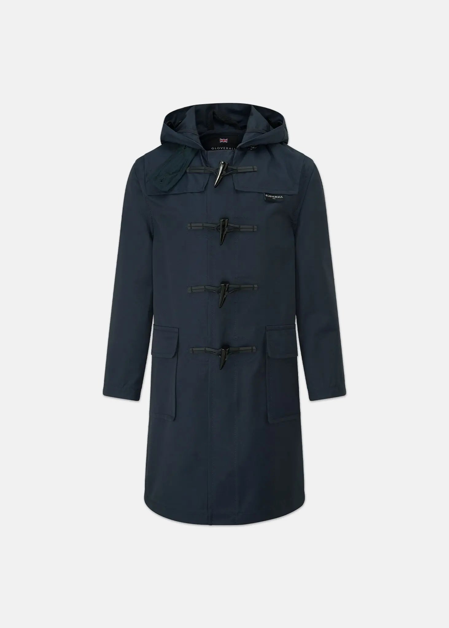gloverall Children's Gabardine Showerproof Duffle Coat Navy