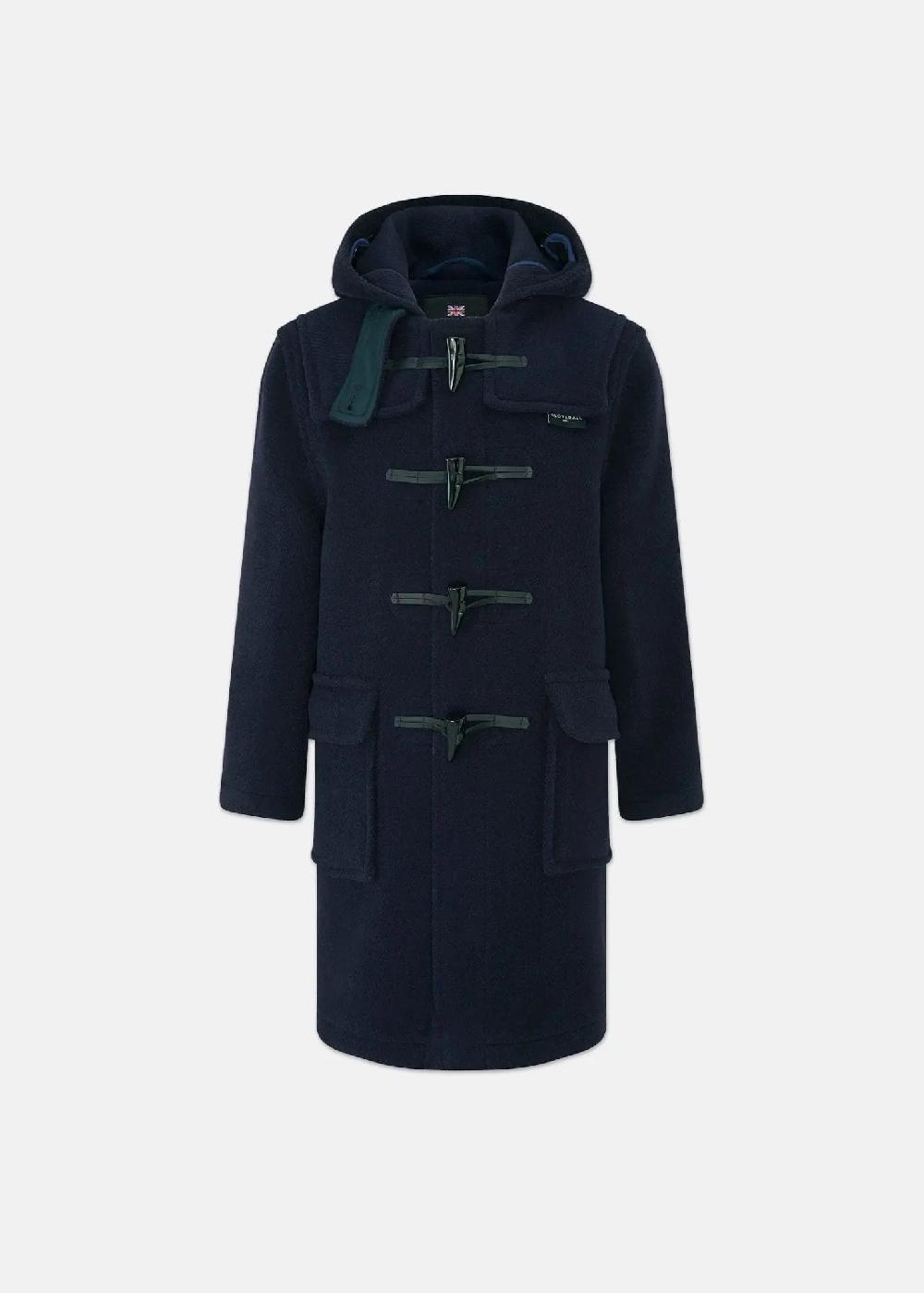 gloverall Children's Herringbone Wool Duffle Coat Navy