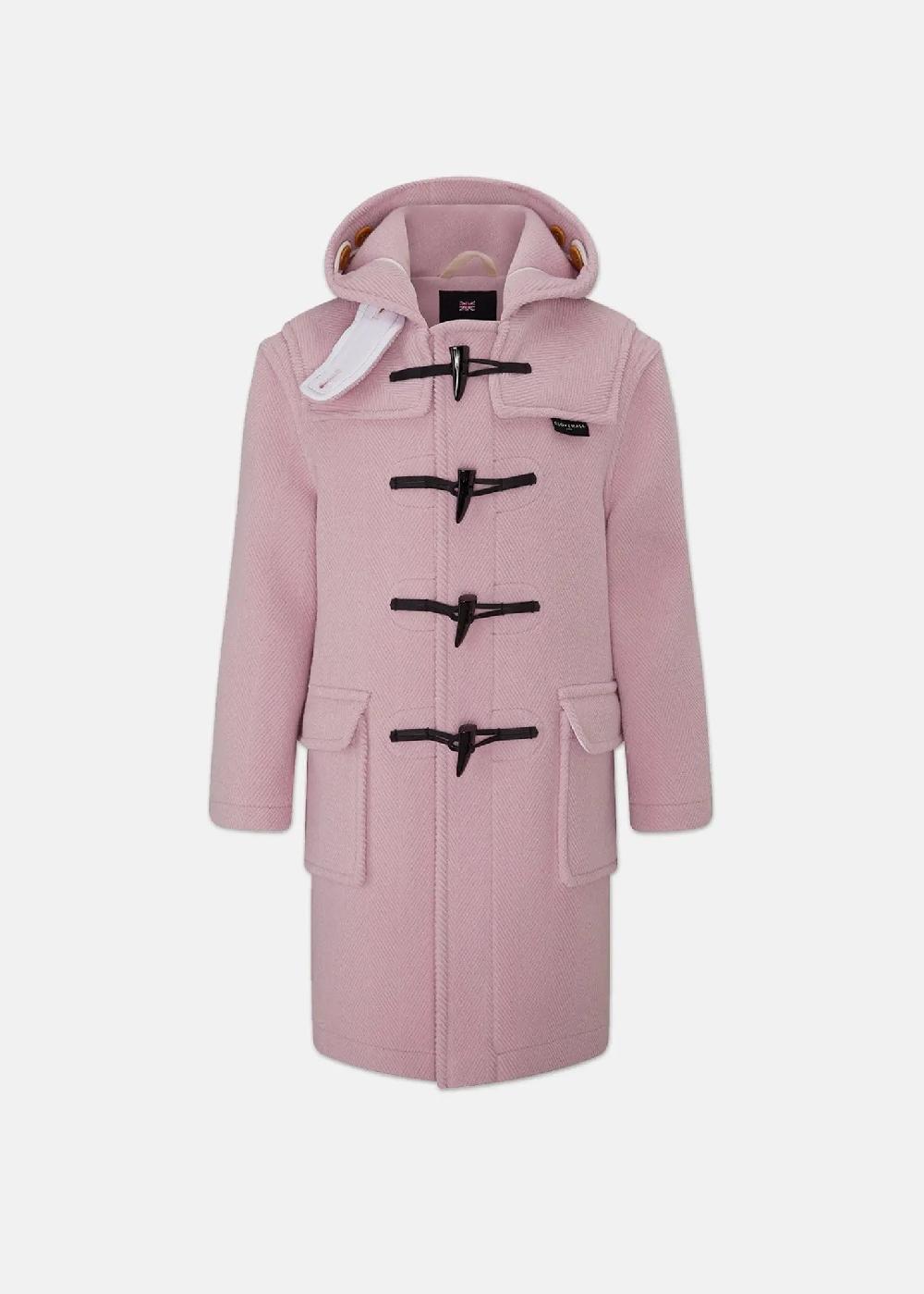 gloverall Children's Herringbone Wool Duffle Coat Rose