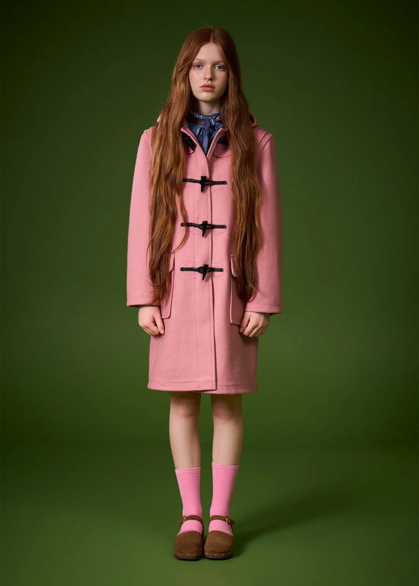 Gloverall Children's Melton Wool Duffle Coat Charcoal