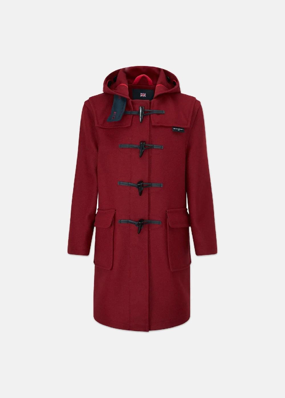 gloverall Children's Melton Wool Duffle Coat Cranberry
