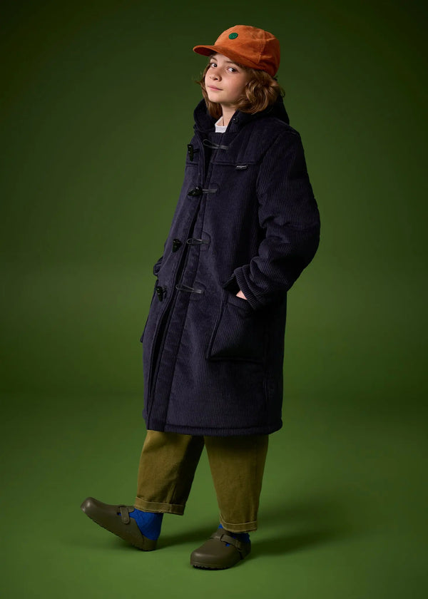 Gloverall Children's Corduroy Duffle Coat Navy