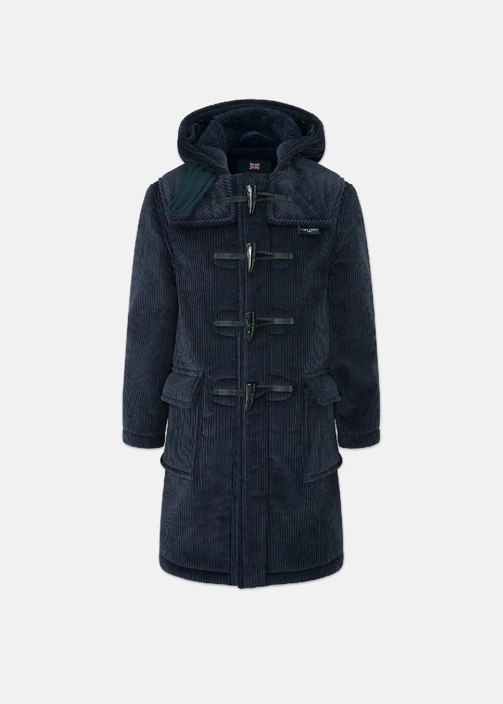 gloverall Children's Corduroy Duffle Coat Navy