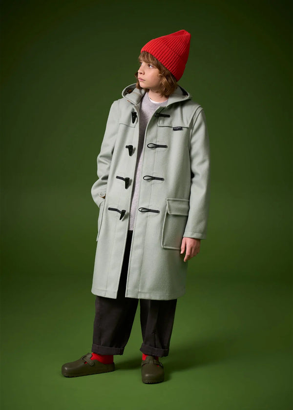Gloverall Children's Melton Wool Duffle Coat Sage