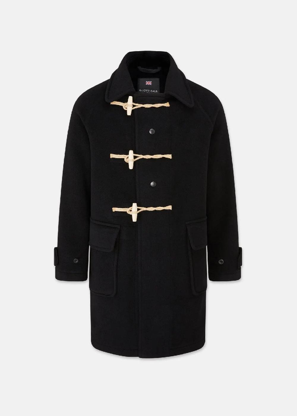 gloverall Men's Admiral Duffle Coat Black